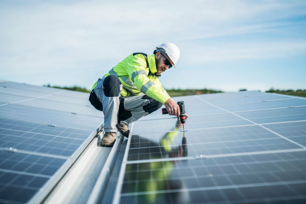 Solar panel installation